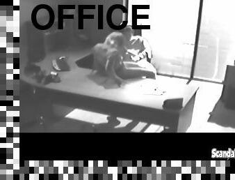 Office slut bangs the boss on a secret sextape