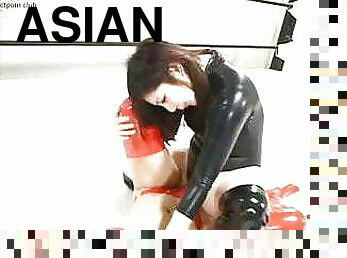 asiatiche, lesbiche, wrestling