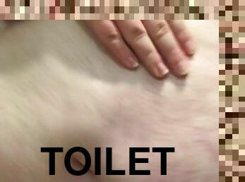 playing with chub in the bathroom