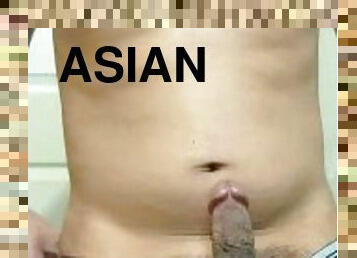 asiatique, amateur, gay, branlette