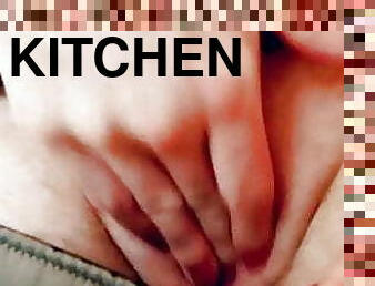 Trans Man Masturbates In The Kitchen 