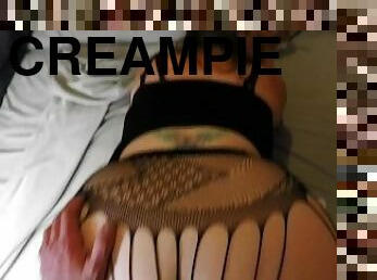 Smoking Doggystyle Fuck in Fishnets Creampie - KCcCouple