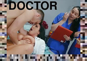 Squirting Doctor Enjoys Hardcore Cock Riding - Angela White And Markus Dupree