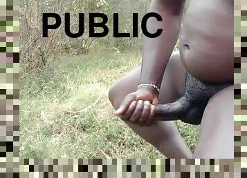 Public masturbating in the forest caught by highway police