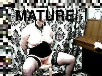 Dirty Mature Slut Wife Training! Russian MILF goddes AimeeParadise. Hands behind, whore! On knees!