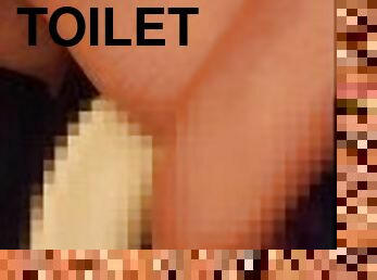 on toilet