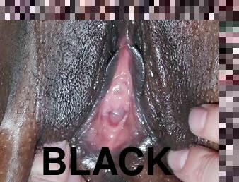 ekstrem, mastubasi, vagina-pussy, berkulit-hitam, hitam, ketat, basah
