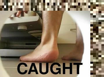 Caught filling the dishwasher with barefeet - Manlyfoot