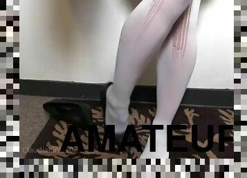 stocking, amatir, kaki, stocking-stockings, fetish-benda-yang-dapat-meningkatkan-gairah-sex, seorang-diri, putih