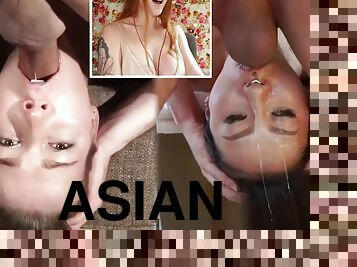 asiatiche, cazzi-enormi, interraziali, serie, spruzzi-di-sperma, doppie, pov, divertenti, penetrazione