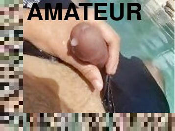 amateur, kaki, merangkap, kolam-renang, solo