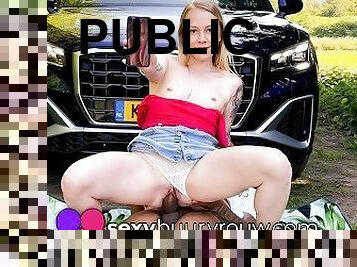 DUTCH PORN: IN PUBLIC: Black Dude bangs White Teen in His Car (INTERRACIAL) - SEXYBUURVROUW