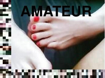 Gf hot footjob