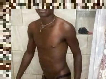 Jock in shower