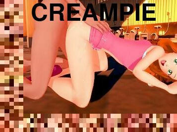 beule-schuss, zwischen-den-rennen, creampie, hentai, 3d