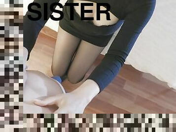 Step Sister Teases Me to Fuck On Parents Bed- ?????????????