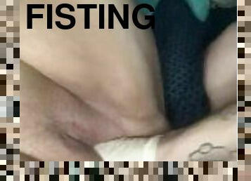 Fisting Solo Fist/Cock Pissing DP PAWG Wife Doggie Style