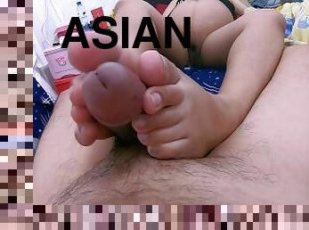 asia, posisi-seks-doggy-style, hamil, amatir, pijat, pasangan, kaki, sudut-pandang, thailand, pertama-kali