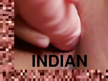 Indian Desi Filipina Tight Teen Dildo With Orgasm Closeup
