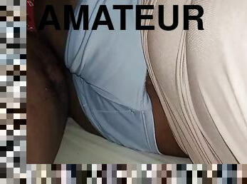 tricherie, chatte-pussy, femme, amateur, ébène, milf, hardcore, maman, ejaculation-interne, black