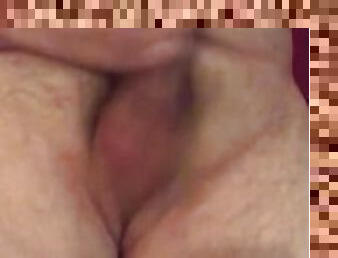 Male orgasm  with cum close up