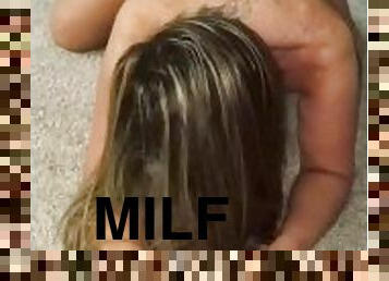 Milf getting drilled by machine and cums