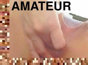 culo, botella, masturbación, coño-pussy, amateur, anal, juguete, a-solas, inserción