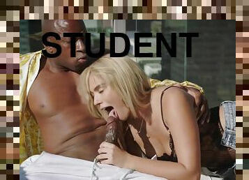 Athena Palomino And Prince Yahshua - College Student Gets Seduced By Her Smooth Black Neighbor