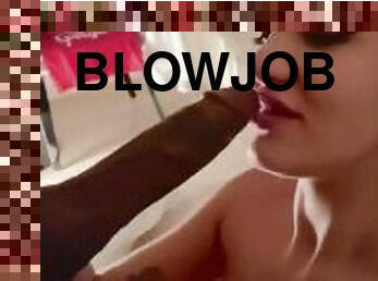 amatør, blowjob, stor-pikk, deepthroat, blond, virkelig, pikk