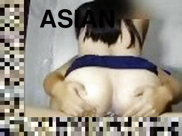 HOT ASIAN MILF  ASIAN CREAMPIE  WET PUSSY  BIGBOOBS  HOT RIDING