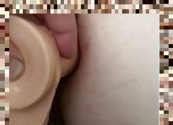 Milf takes massive cock in her ass ( close up )