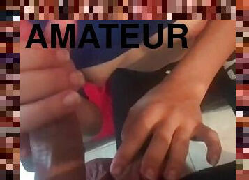 mastubasi, amatir, sayang, blowjob-seks-dengan-mengisap-penis, cumshot-keluarnya-sperma, remaja, pasangan, sperma, sempurna