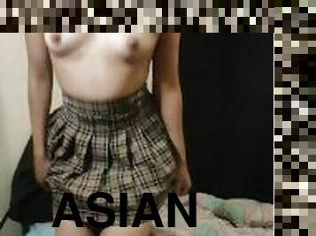 asia, mastubasi, vagina-pussy, pelajar-perempuan, amatir, sayang, remaja, mainan, kecil-mungil, seorang-diri