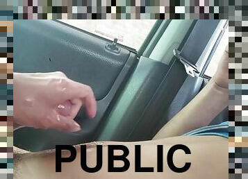 Public - He needed a ride to the store for some things and ended up milking his juicy Str8 cock in the parking lot.