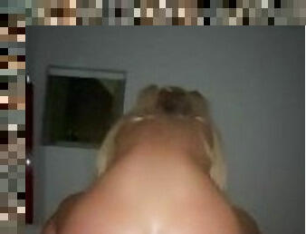 Blonde piggy tails reverse cowgirl best ass I’ve ever seen