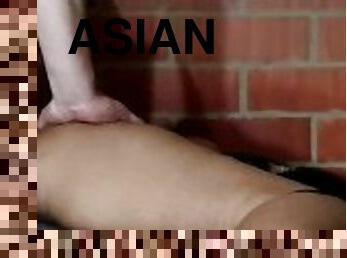 asia, amatir, anal, creampie-ejakulasi-di-dalam-vagina-atau-anus-dan-keluarnya-tetesan-sperma, hitam, kaki, sperma, cantik, perawan