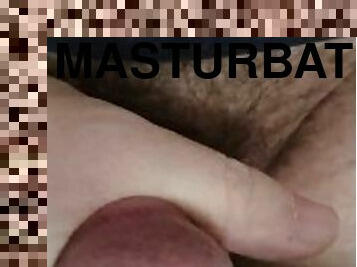 Close up masturbation with cum