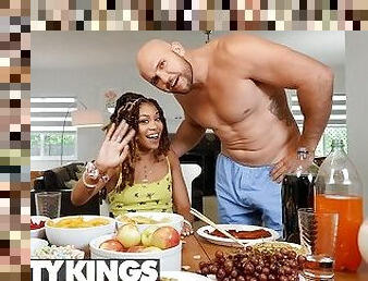 Reality Kings - Foodie Jeni Angel Is Having A Mukbang & JMac Offers Her His Sausage To Fill Her Up