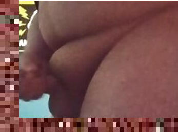 Fat 18 yo plays with his small cock