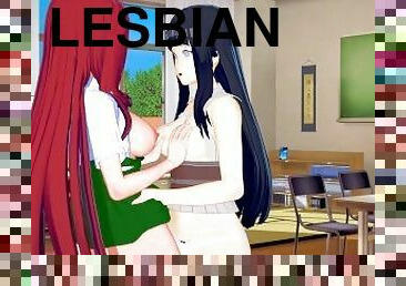 lesbian, bertiga, kartoon, hentai, 3d