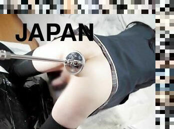 ????????1?????????????????????????Japanese Crossdresser Schoolgirl gets fucked by sex machine