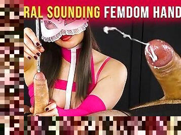 Deep Urethral Sounding with Femdom Handjob and Ballbusting  Era