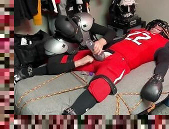 orgasme, sport, pikslikkeri, bøsse, spiller, bdsm, bundet, fetish, bondage