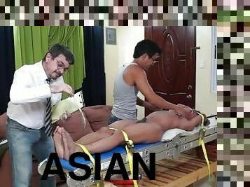 asiatisk, amatör, cumshot, gay, bdsm, fötter, bunden, kinky, fetisch, gagging