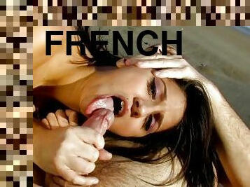 French Model With Slim Body Gets her Teen Pussy Fucked By A White Cock