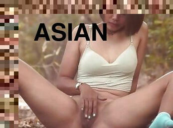 Asian girl masturbation in the jungle - Mayabitchz