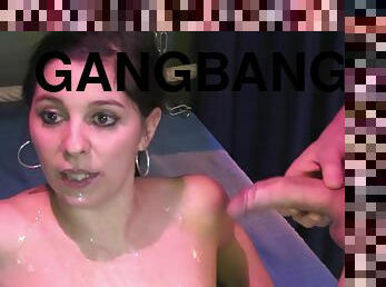 Horny Gangbang Party Where All Cuming Over My Body