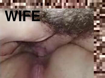FTM Cums Inside Horny Wife's Ass - Penetration With T-Dick
