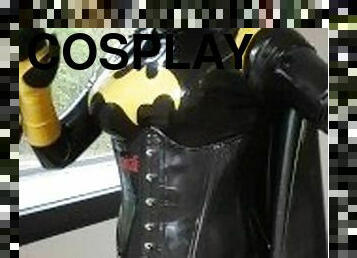 Easter Fetish Meeting 2022 - Batgirl Latex Cosplay Part 1/3 (Fetish only)