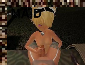 Trans Maid VTuber Properly Services Her Mistress And Chat On VRchat Stream